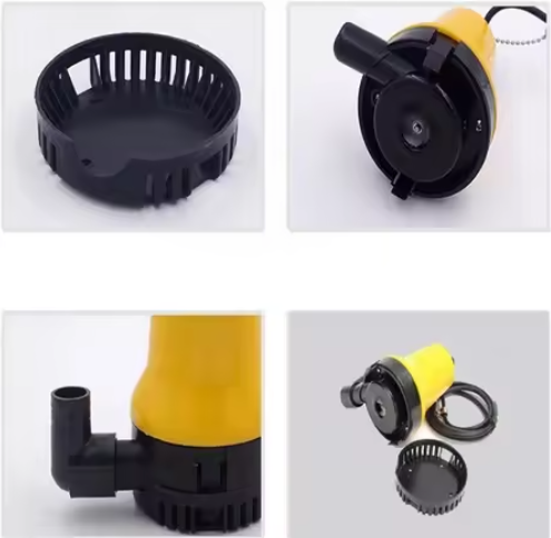 Pompe de cale miniature &agrave; &eacute;nergie solaire DC12V BL aliment&eacute;e par batterie