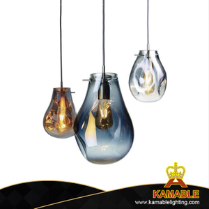 Красивая современная стеклянная золотая гостиная украшения подвесной светильник (KA9208P)