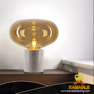 Настольная лампа из прозрачного мраморного стекла в дизайнерском стиле (KA1181T1-A)