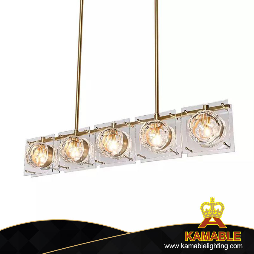 Современная квадратная латунная декоративная лампа для помещений (KAP6011)