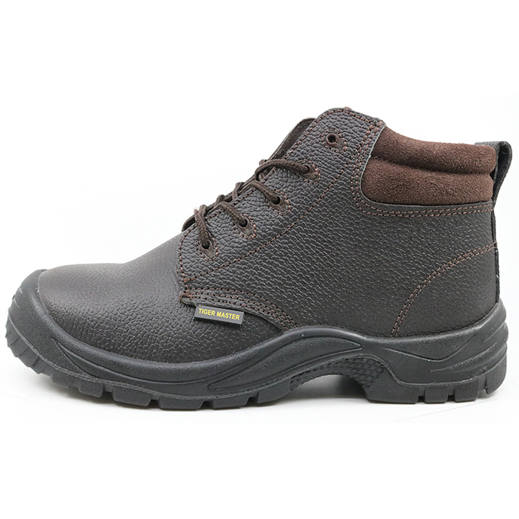 CL001 best-selling brown leather steel toe safety boots for chile 