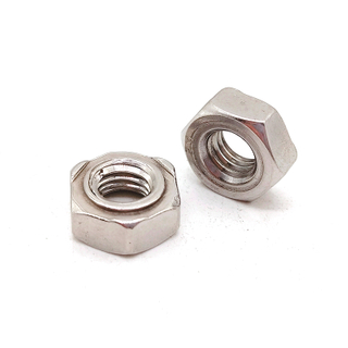 Tuerca de soldadura hexagonal de acero inoxidable tamaño M6 DIN929