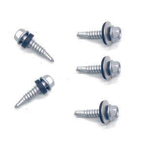 Acero inoxidable 304+410 Tornillo bi-metal de perforación de brida hexagonal con lavadora EPDM