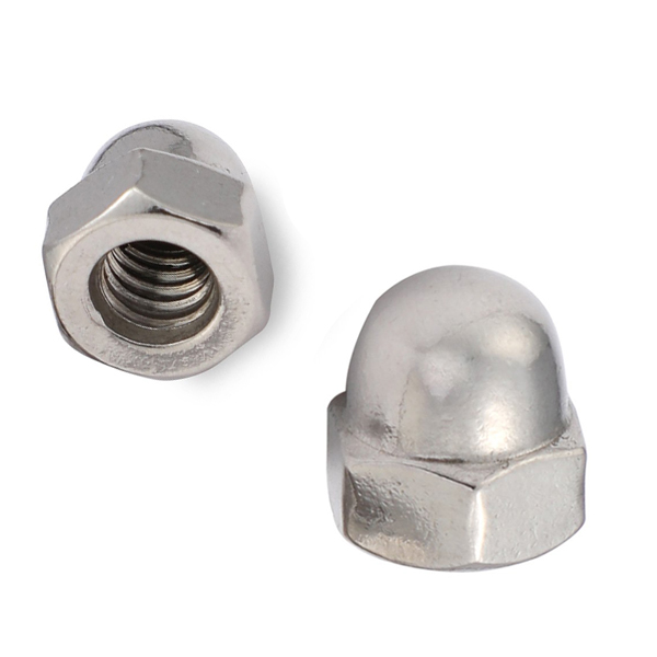 Tuerca ciega de acero inoxidable Tuerca ciega M5 abovedada hexagonal de acero inoxidable al por mayor de China para hardware