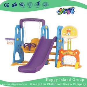儿童玩塑胶小型组合滑梯带秋千游乐场(ML-2014302)