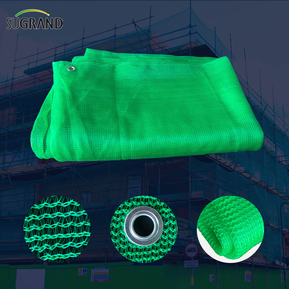 Protección de edificio de plástico azul 50GSM Proveedores de redes de seguridad de andamios