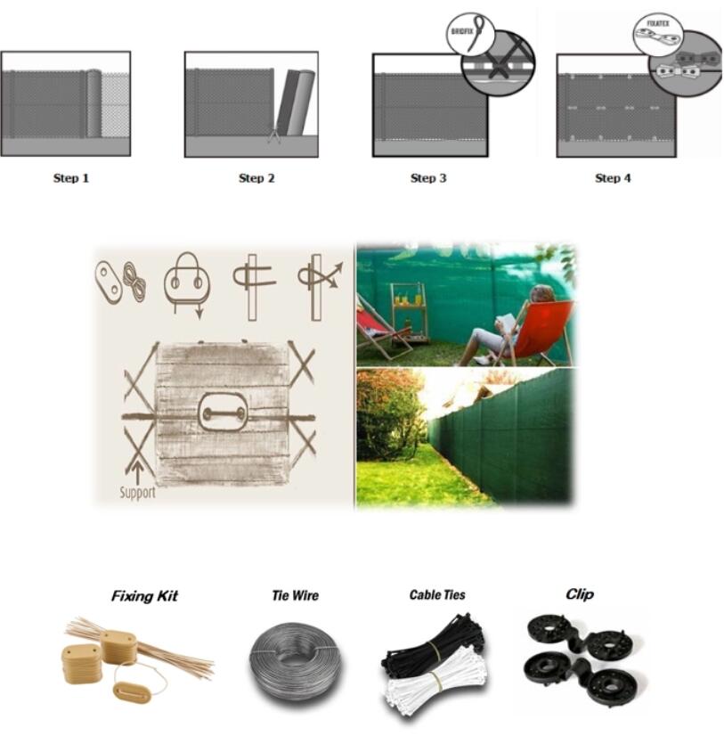 Cubierta resistente de la red de la sombra de la malla de la cerca de
