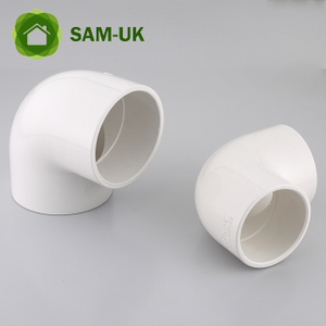 sam-uk 工厂批发高品质塑料 90 度 pvc 管道配件制造商弯头