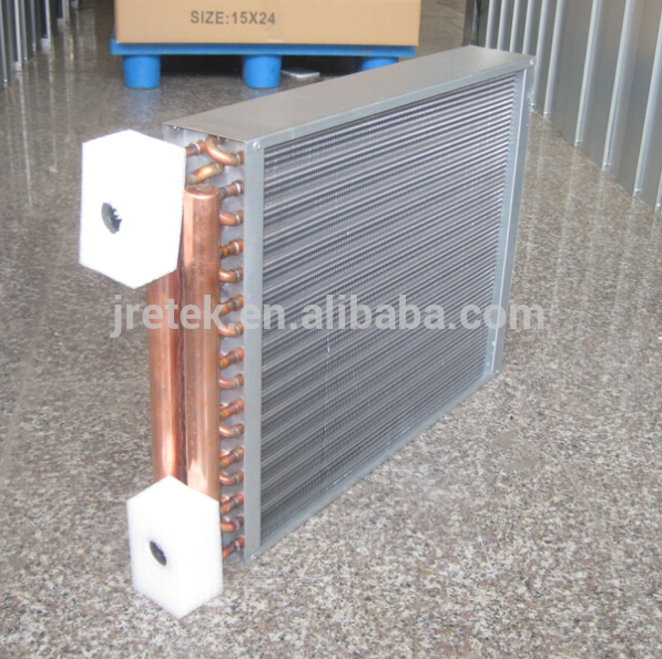 Intercambiador de calor de agua a aire con aletas de aluminio de tubo de cobre de 10 "x10 " 1/2 "de diámetro