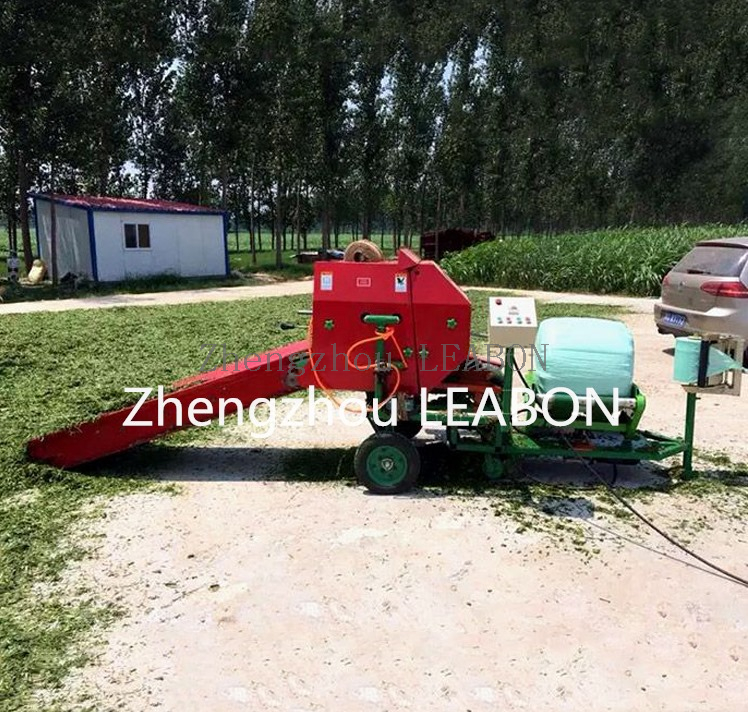 Rice Straw Corn Silage Grass Wrapper Round Roll Hay Baler Machine