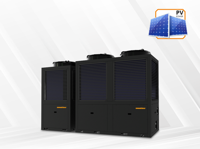 Komerčn&eacute; tepeln&eacute; čerpadlo vzduch-voda s PV-elektrick&yacute;m pohonom R290