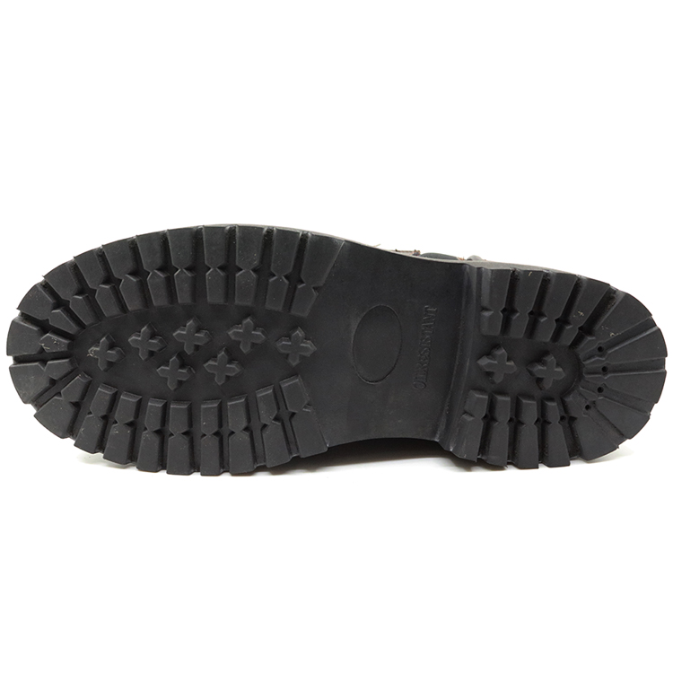 GY008 Leather upper rubber sole steel toe cap goodyear welted safety ...