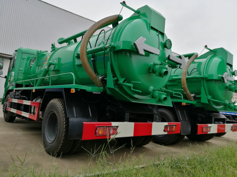 Septic Tank Truck Vacuum Sewage Suction Pump, VAC Tanker Capacity 10cbm ...