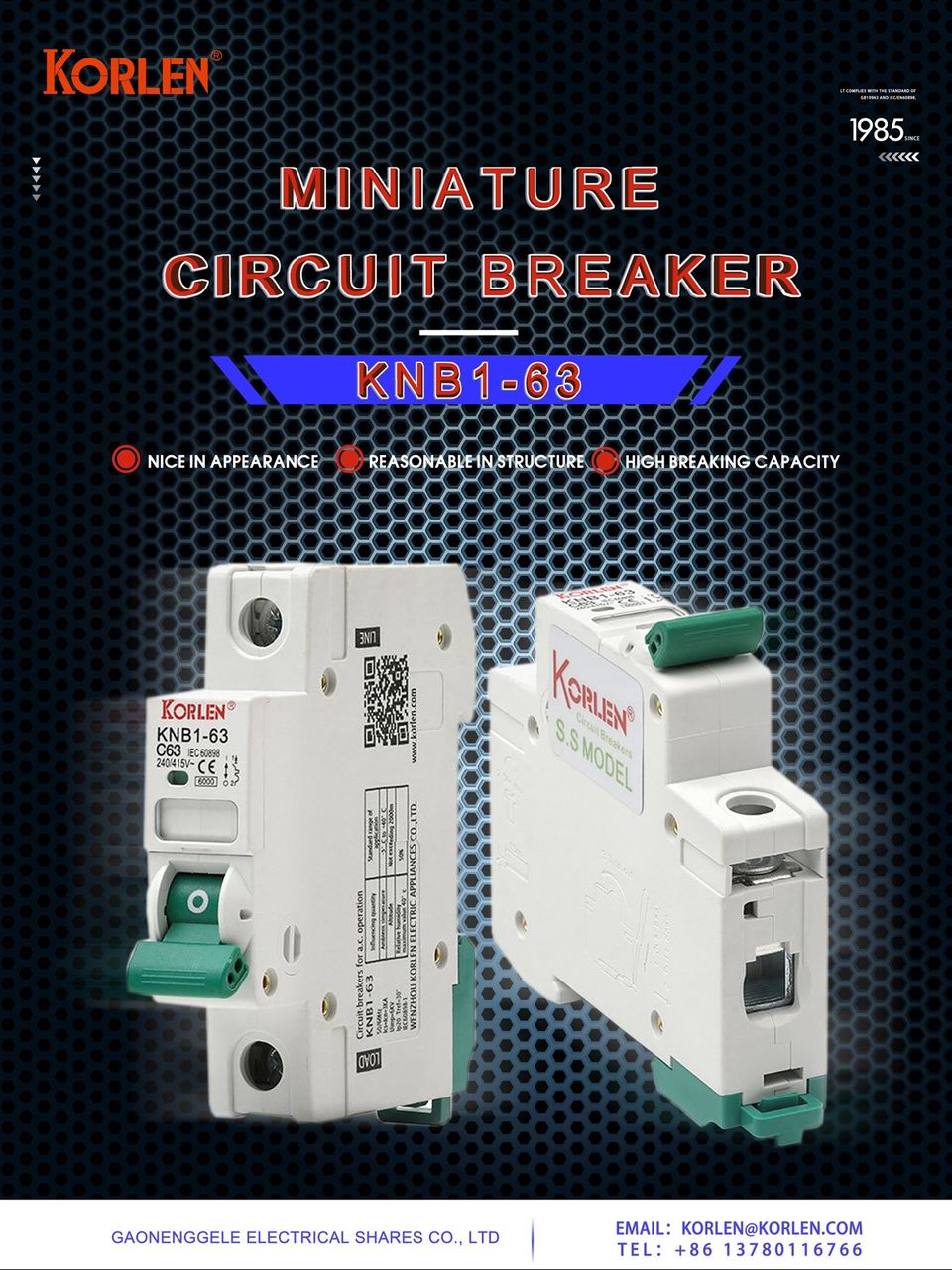 KNB1-63 series Miniature Circuit Breaker