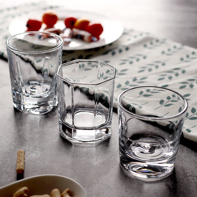 330ml Square Shape Shot Glass Table Glassware Whisky Glass Cup
