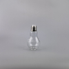 110ml Light Bulb Shape Glass Drinking Bottle for Packing with Metal Cap 