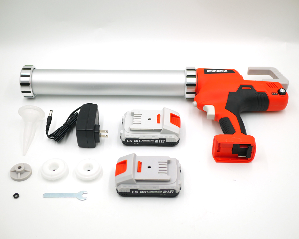 20V Electric LiIon Cordless Adhesive Gun Caulk Gun with 2 Batteries