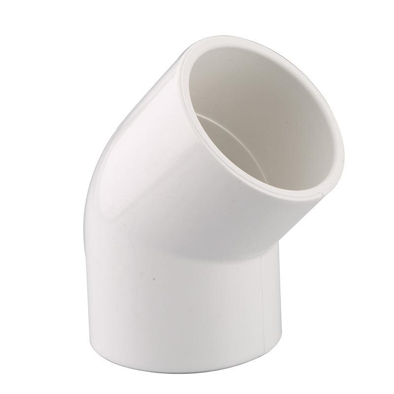 Sam-uk Fábrica al por mayor de tubería de pvc de plástico de alta calidad plomería fabricantes de accesorios de codo de 45 grados codo de tubería de pvc de 2 pulgadas