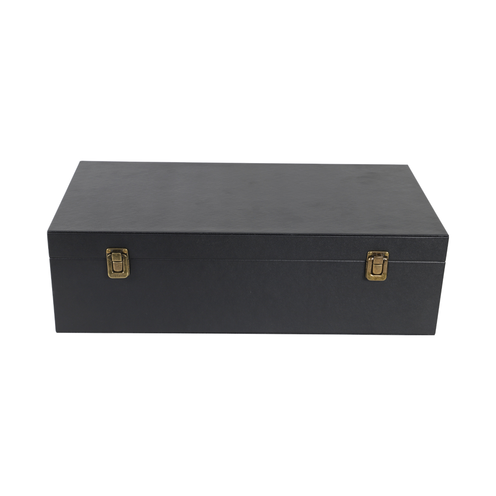 Pu Leather Luxury Wine Boxes, Velvet Wine Gift Box & Carrying Case Leather Wine Box With Wine Accessory