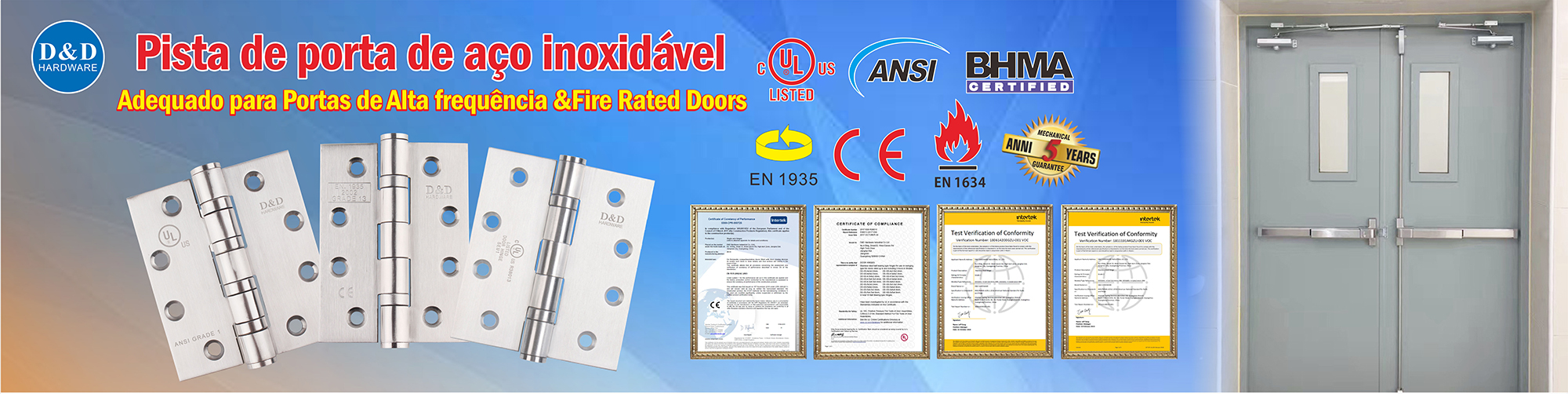 stainless steel door hinge