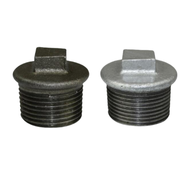 80mm 3' GI Beaded Plug BSP End Cap