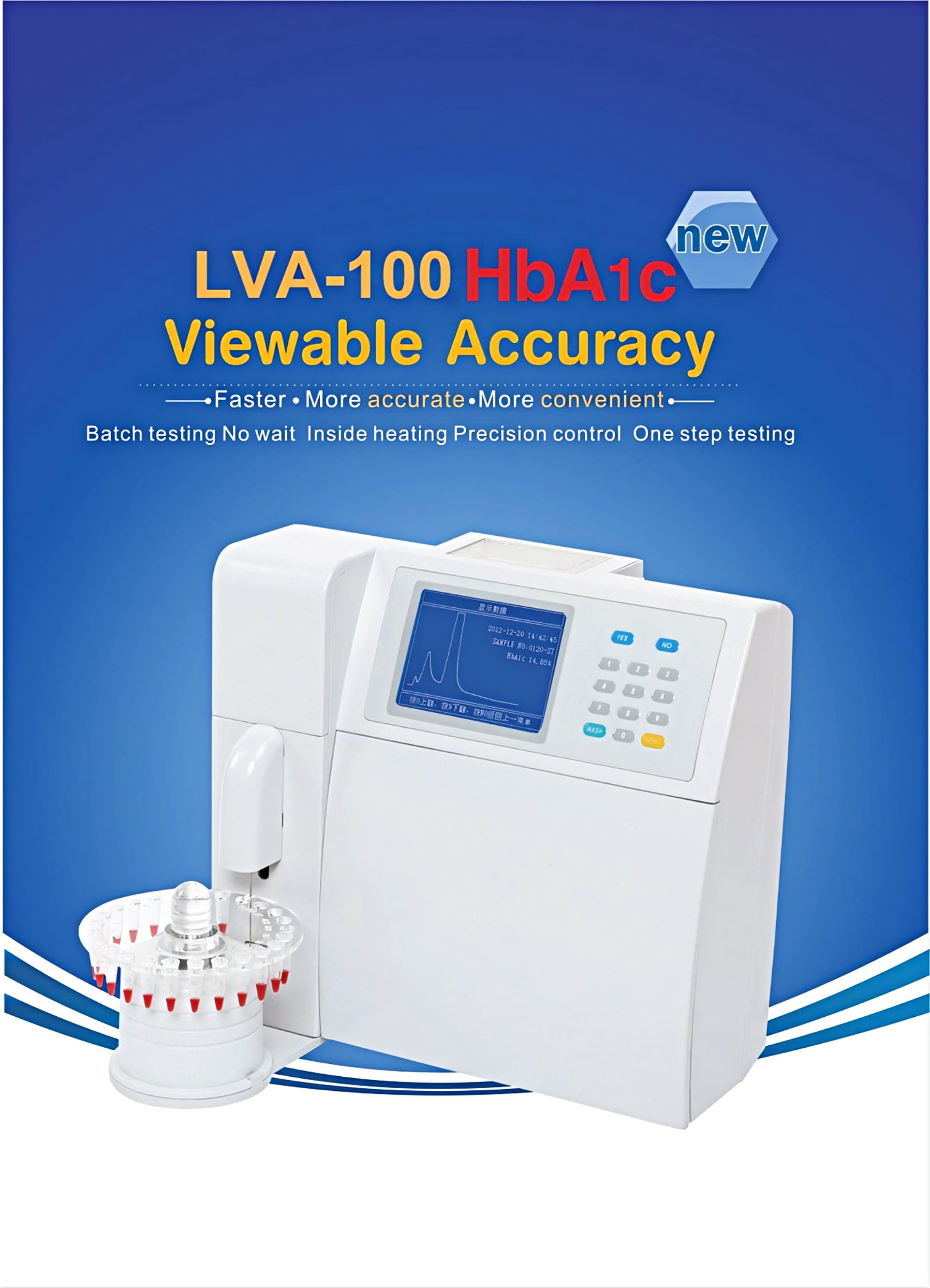LVA-100 цуврал бүрэн автомат гликатлаг гемоглобины HbA1c анализатор-1(1)
