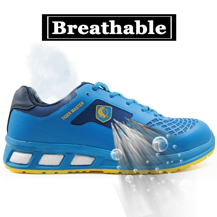 China new style metal free breathable sport style airport safety shoes work