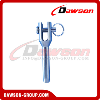 Swage Fork Machined Terminal, Stainless Steel