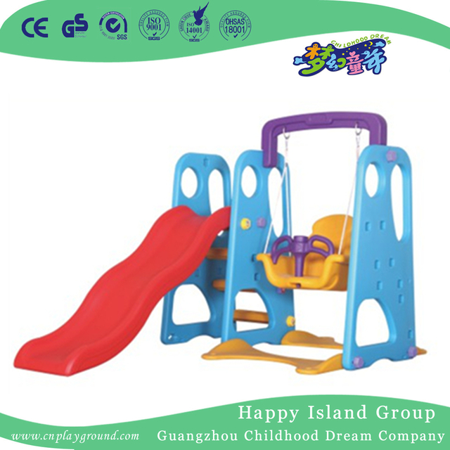 儿童玩塑胶小型组合滑梯带秋千游乐场(ML-2014302)