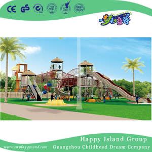 Parque de atracciones al aire libre gran parque infantil de madera errante (HHK-7601)