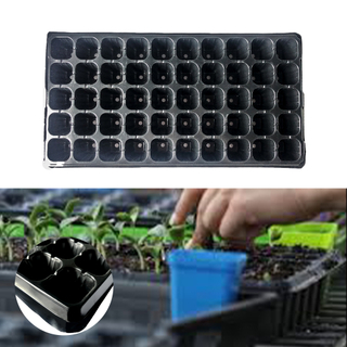 Bandejas de inicio de plántulas de jardín negro Agujeros Bandeja de plántulas 