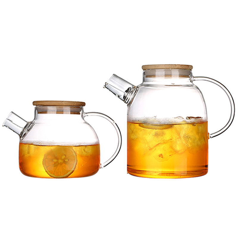 1000ml Glass Water Jug with Wooden Lid