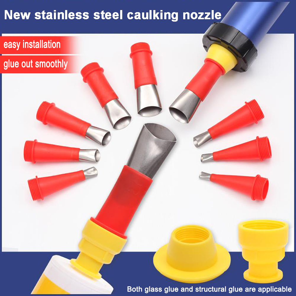 Reliable Quality 7Pcs Stainless Steel Caulking Agent Nozzle Coating Machine Seal Reliable Quality 7Pcs Stainless Steel Caulking Agent Nozzle Coating Machine Seal