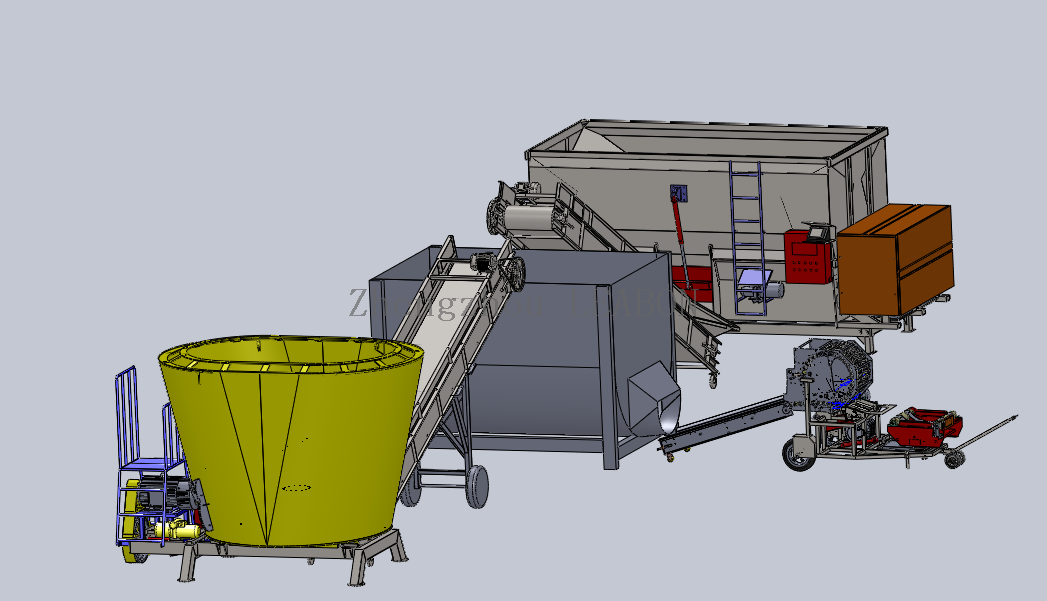 TMR Cattle Cow Feed Mixer Machine