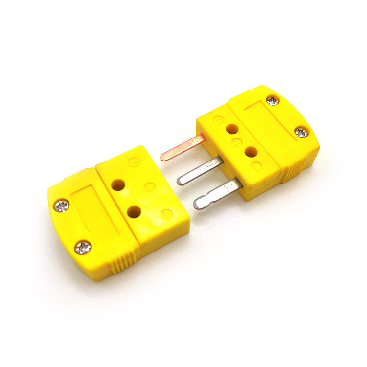3 Prong Flat Pins Miniature Connector for Thermocouple, RTD and 3-Wire Thermistor