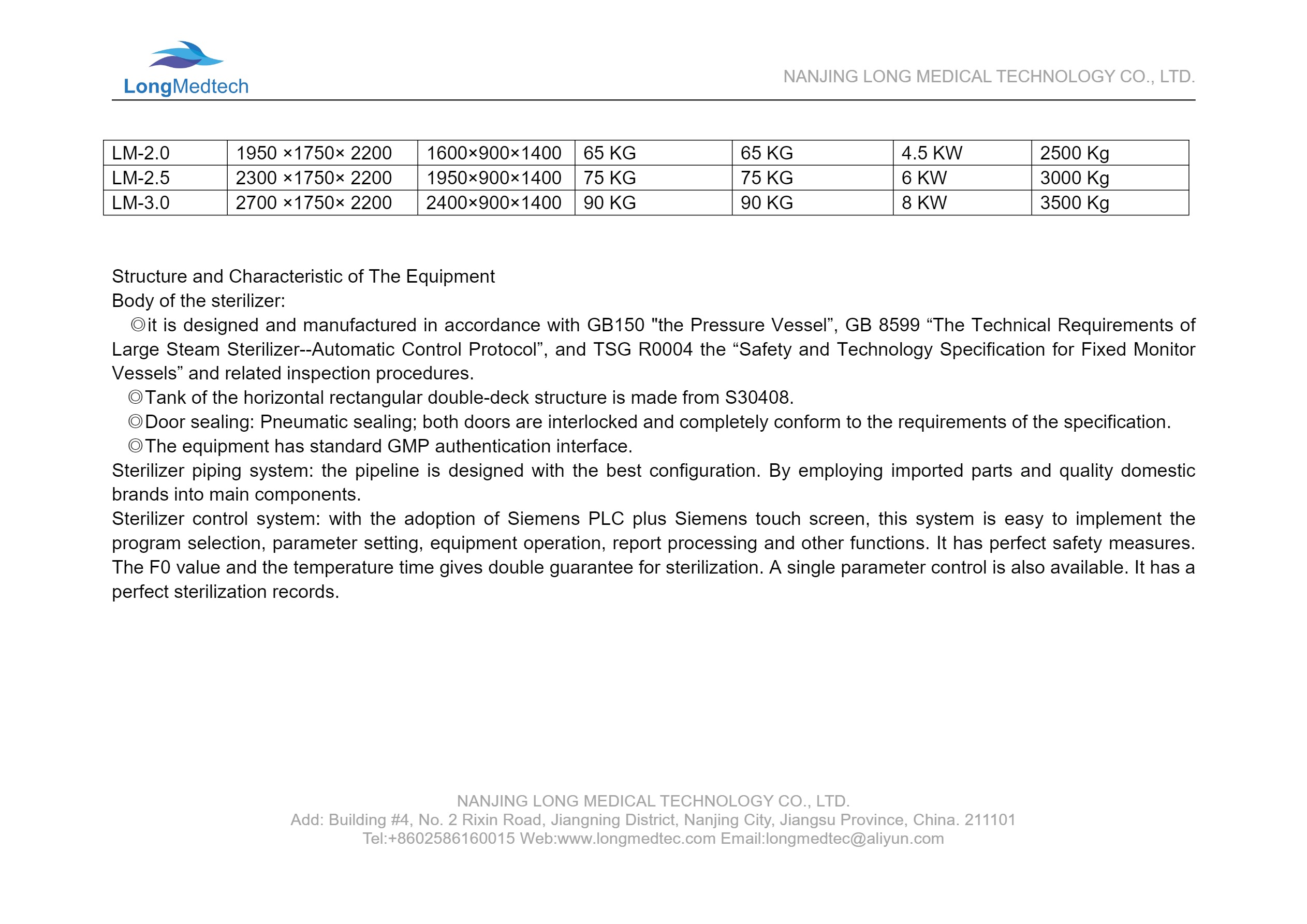 Autoclave &agrave; vide puls&eacute; s&eacute;rie LM-(2)-3