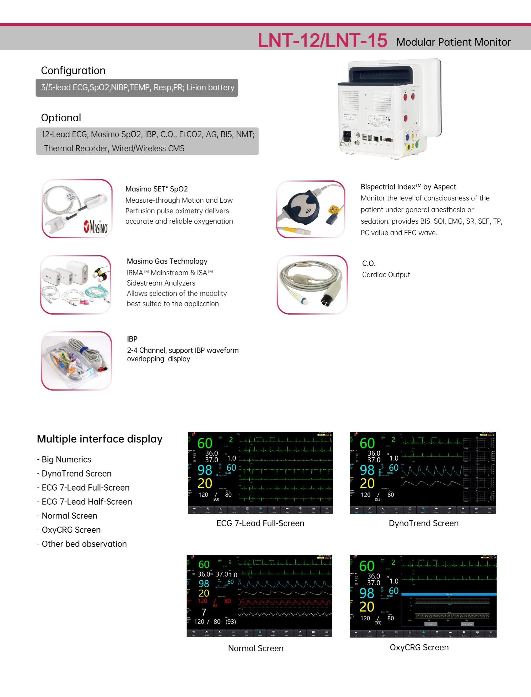 LNT-12 LNT-15 Модульный монитор пациента-2(1)
