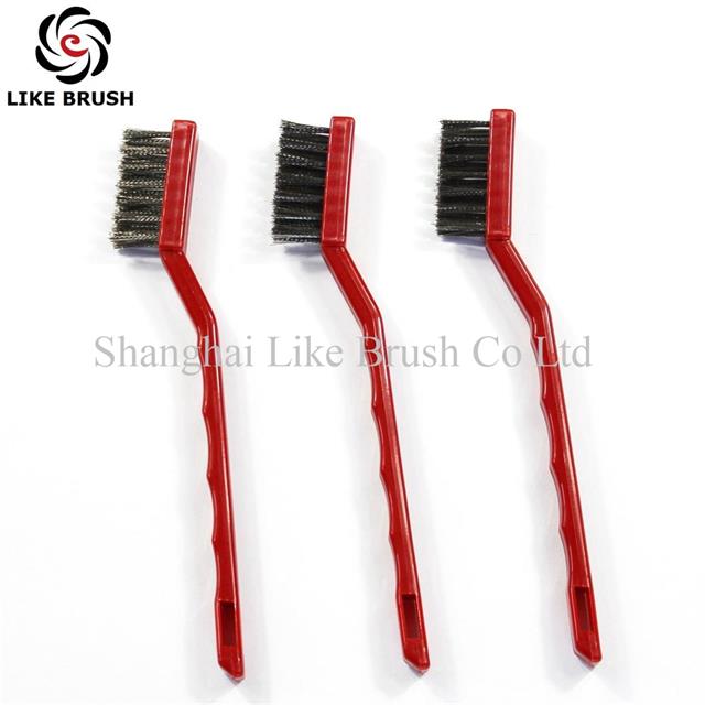Medical Instrument Cleaning Brushes Red Handle 