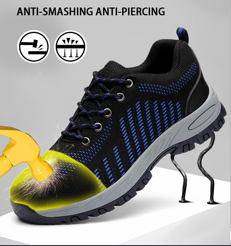 SP007 fashionable steel toe rubber sole work shoes for men online