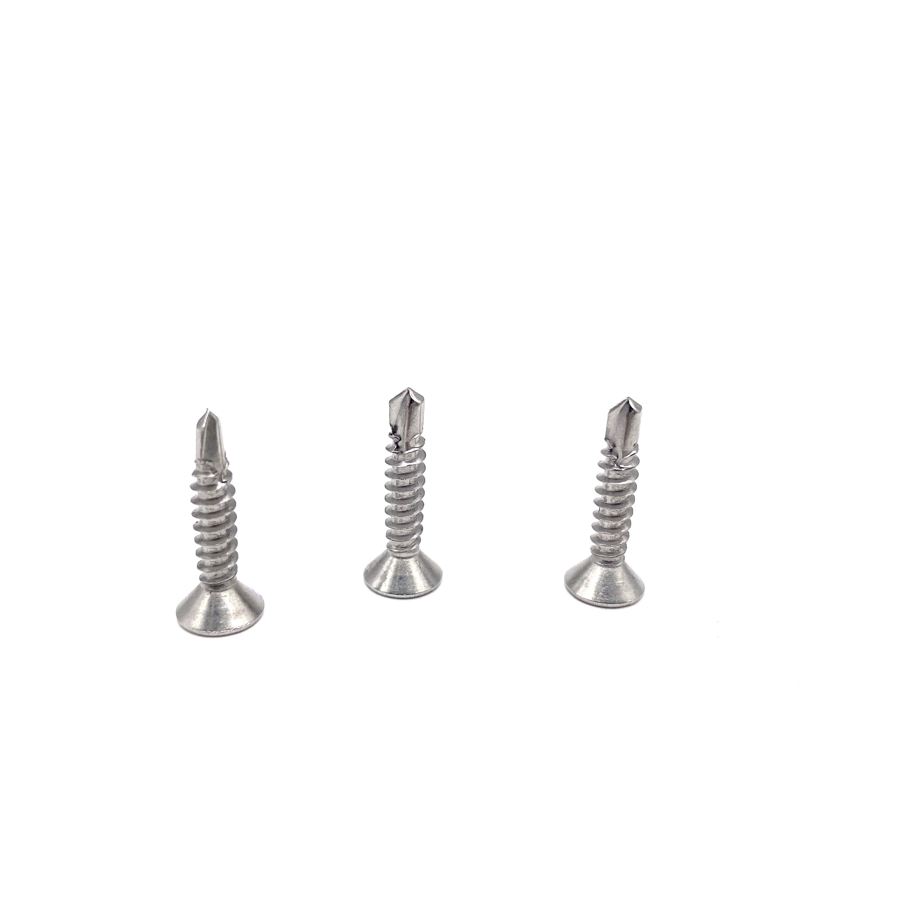 M8 45mm SS304 Tête plate DIN7504P Tête fraisée Philip Vis autoperceuse