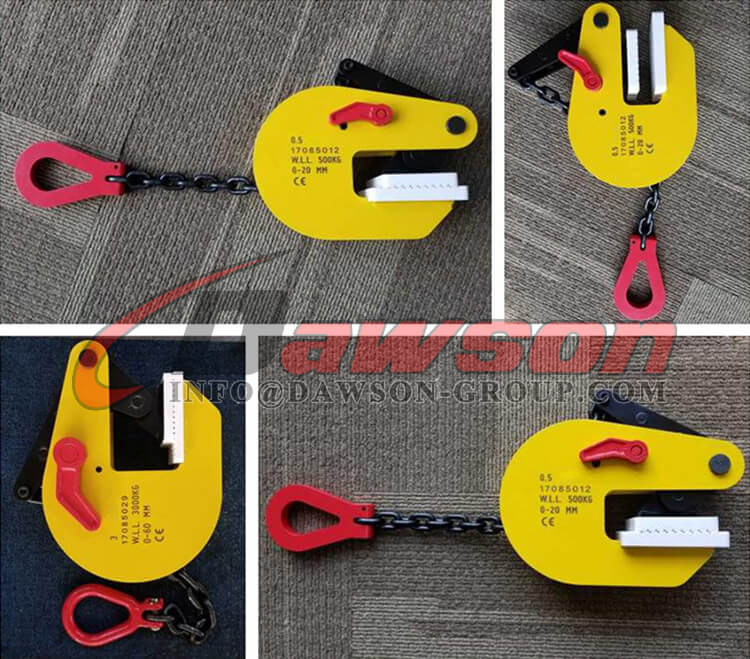 NonMarking Vertical Clamps, Non Marring Plate Lifting Clamp for