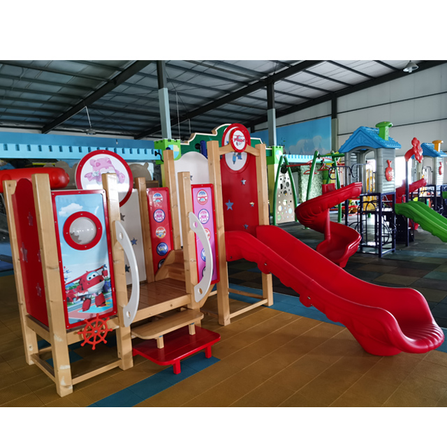 Small Wooden Playground for Kids Indoor Play Set for Children (22new01)