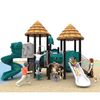 2022 New Design Play Set for Children with Thatch Roof Playground HKDLS01501