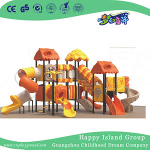 Outdoor-Kindergarten Vivid Tree House Slide Playground (1916302)