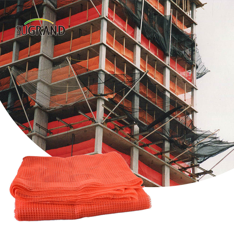 Reducción de escombros 3M x 50m Nastio de andamio Netización de andamio naranja