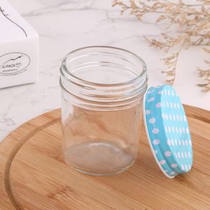 220ml Glass Jar Manson Jar with Metal Lid Glass Bottle