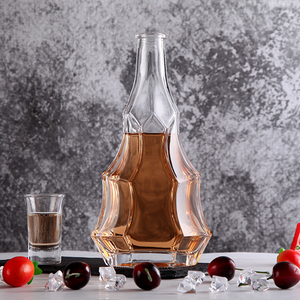 500ml High End Liquor Alcohol Glass Bottle 