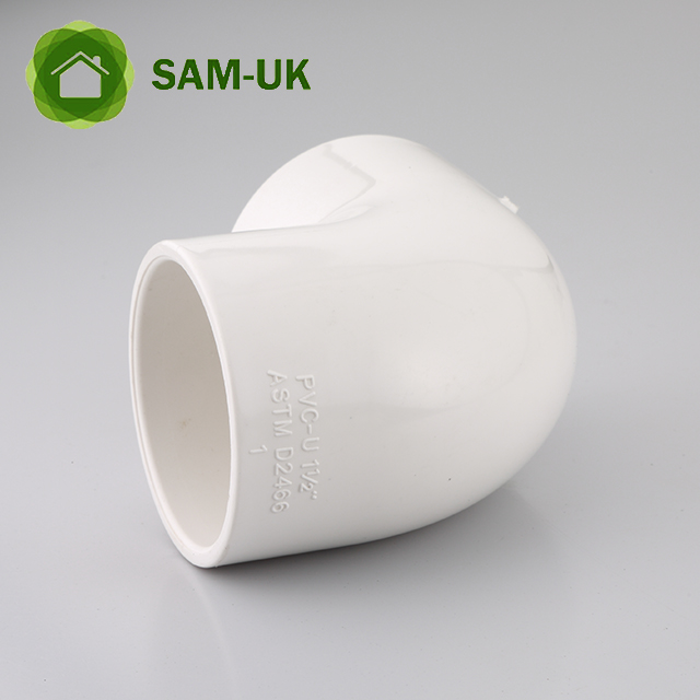 sam-uk 工厂批发优质塑料 90 度 pvc 水暖管件厂家弯头