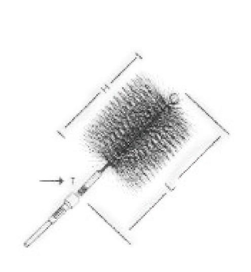 0,050" Poly Professional's Choice Schornsteinbürste