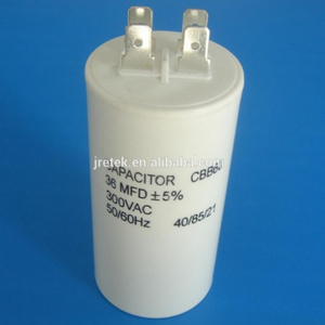 Condensatore per lavatrice CA per avviamento Cbb60 Condensatore da funzionamento motore 10UF / 450V